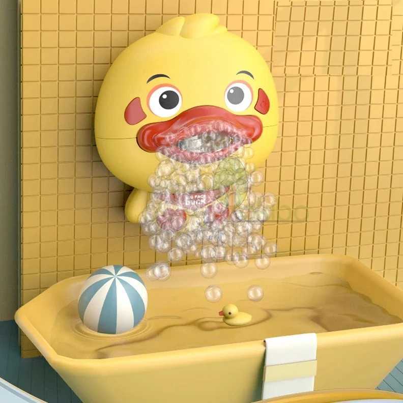 Baby Bath Toys Bubble Machine Duck Music Kids Bath Toy Bathtub Automatic Bubble C250915