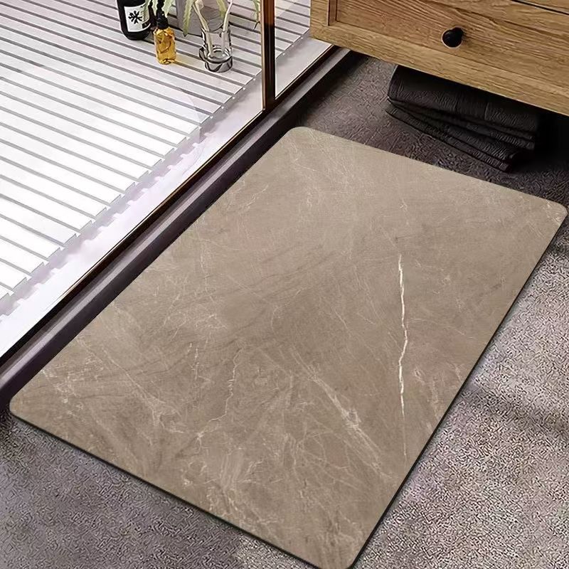 Fashionable diatomaceous mud bathroom mat absorbent mat non slip floor mat household bathroom mat extra thick Thick anti slip