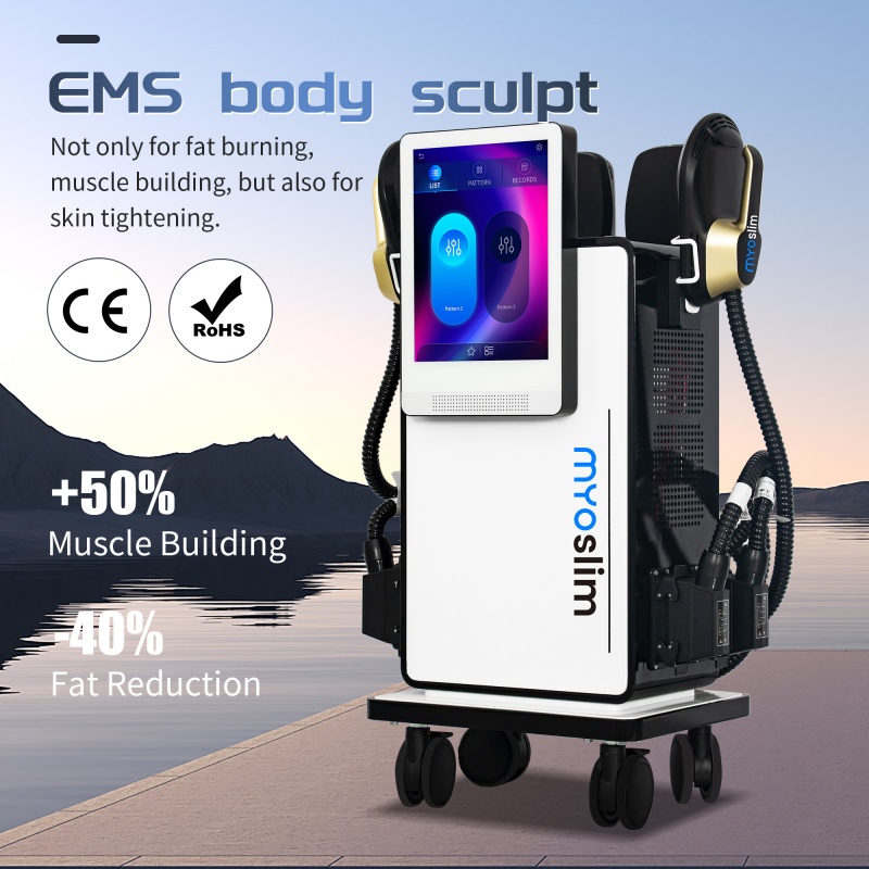 Myoslim PRO HI-EMT 6500W EMS NEO RF Body Slimminng Professional Machine Electromagnetic Fat Removal Build Muscle