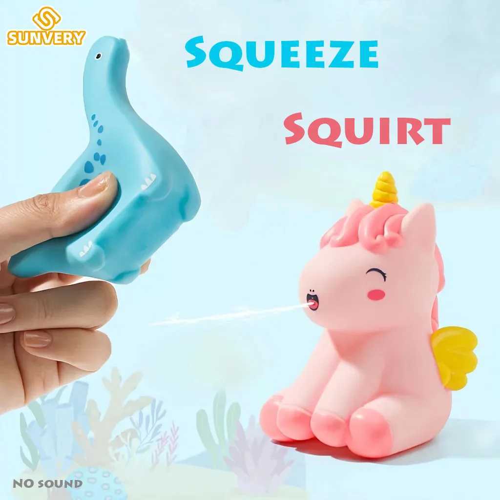 Toddlers Squirt Toy Dinosaur Kids Bath Toys Baby Play Water Squirt Toys Squeeze Children Boys and Girls Swim Pool Water Toys C250915