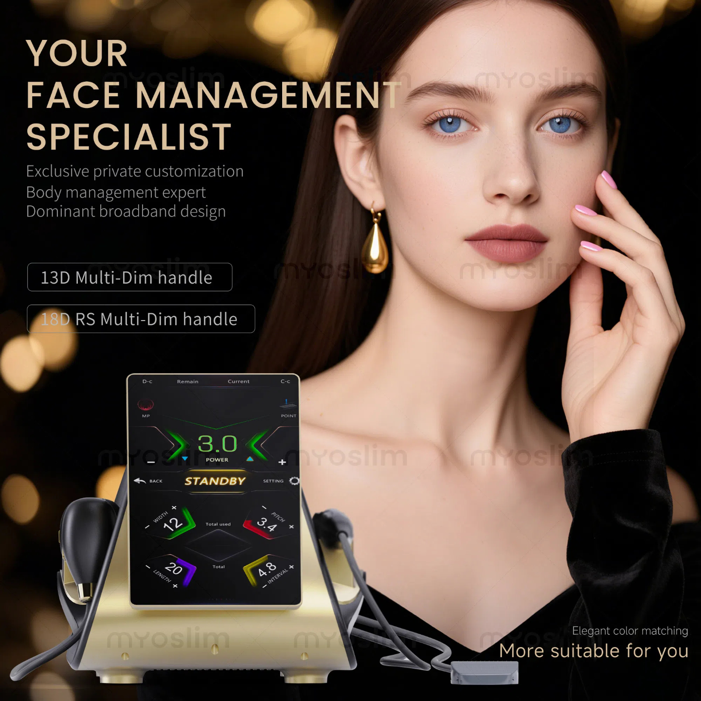 22D HIFU Ultrasound Beauty Device For Wrinkle Rejuvenation And Face Slimming Improves Facial Contours And Body Shaping Machine CE