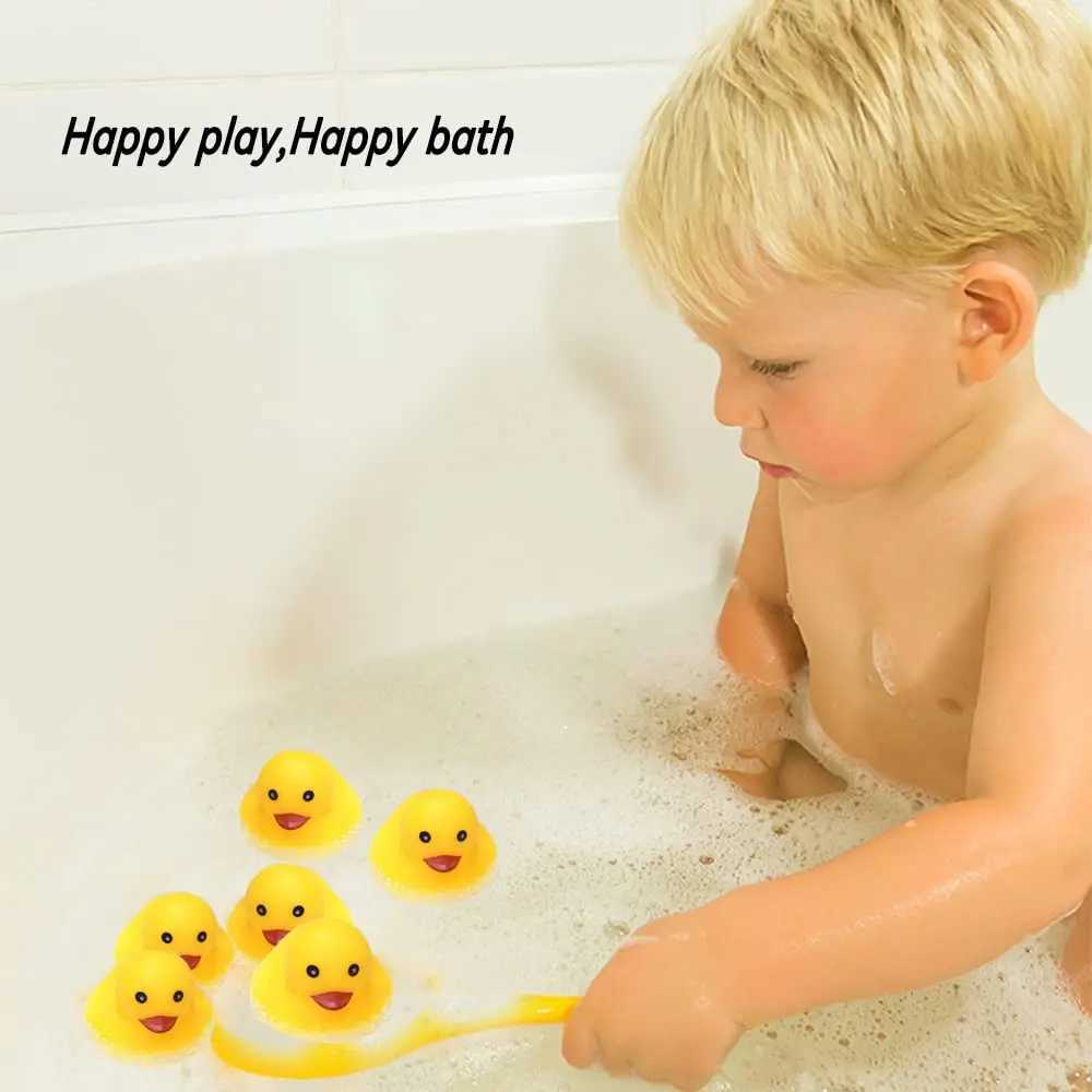 Baby Bath Toys for Kids Bathtub Duck Toy SetKids Floating Bath Toys with 6 Pcs Ducks Fishing Net Bathroom Toddler Toys Water C250915