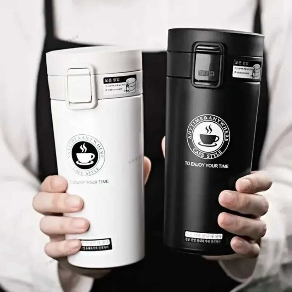 380ml Thermal Mug Double Wall 304 Stainless Steel Coffee Cup Tea Vacuum Flask Thermos Water Bottle Leakproof Thermos Mug Coffee F250915