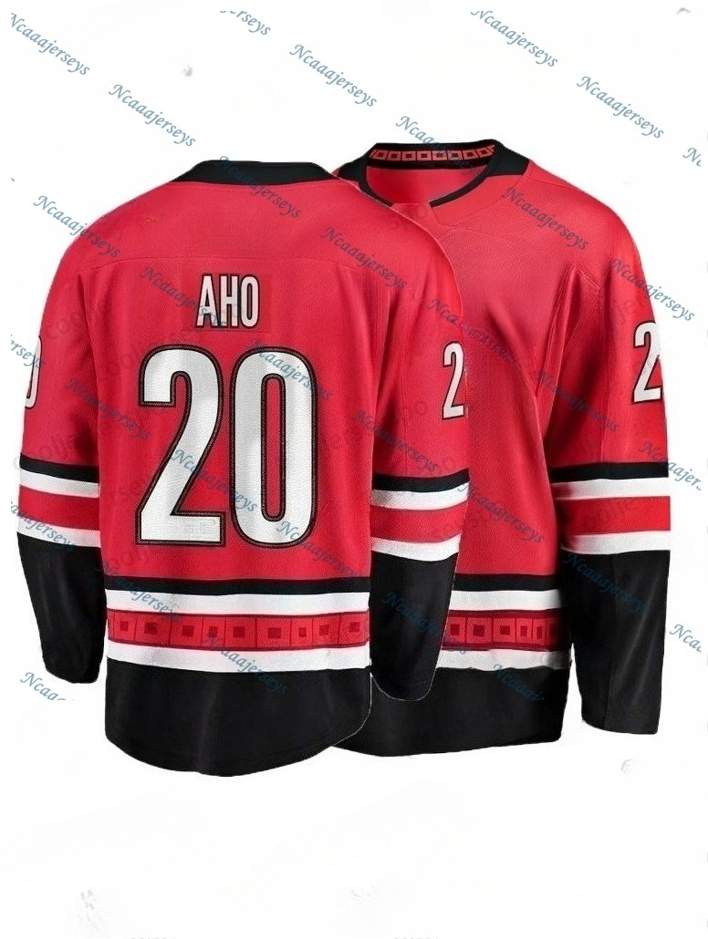 Custom 2025-26 Hockey Jersey Sebastian Aho Andrei Svechnikov Jaccob Slavin Seth Jarvis Brent Burns Mens Womens Youth