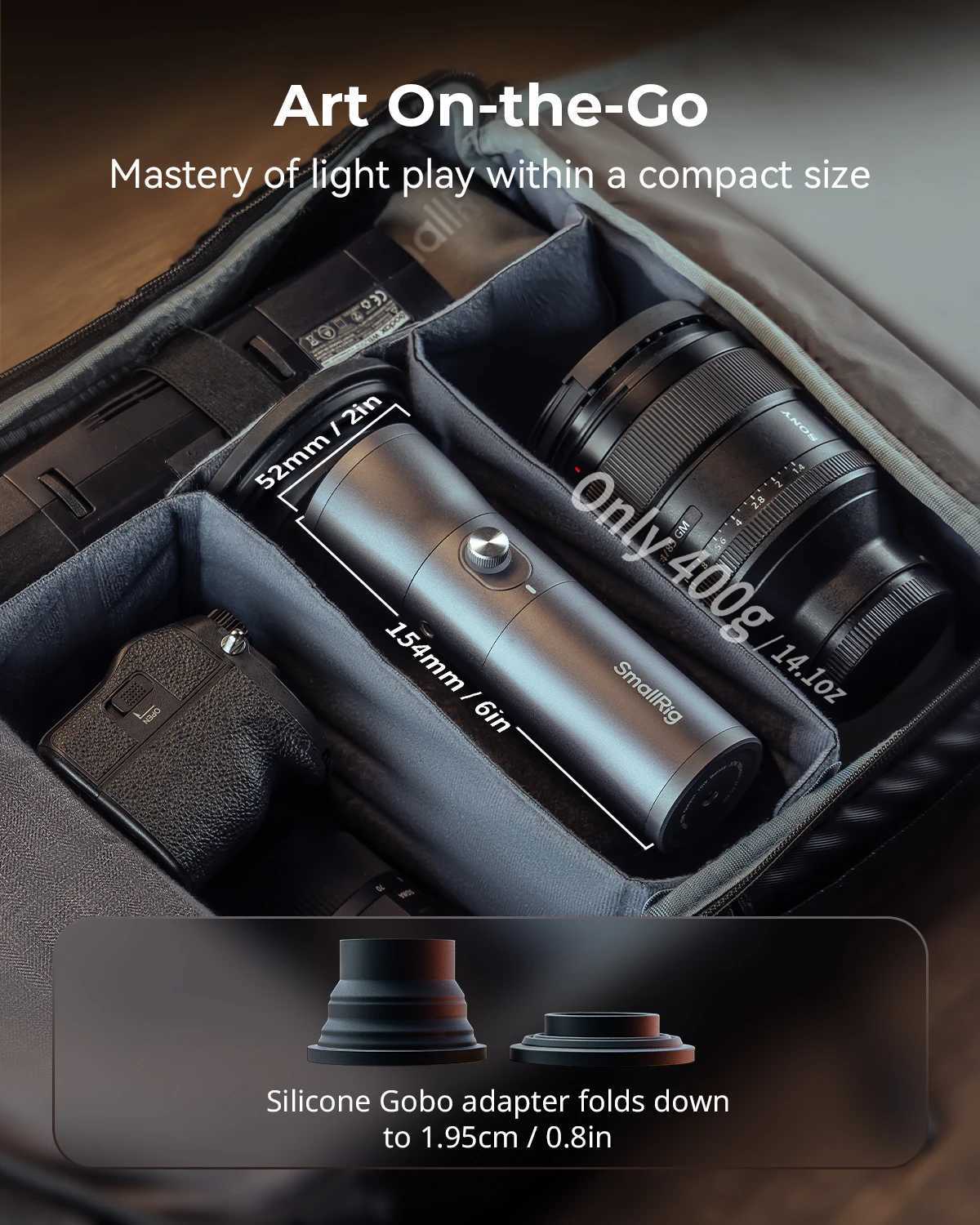 SmallRig RF 10C RGB LED Photography Flashlight 7500mAh 4 Color Fill Ambient Light w 20 Patterned Light Filters Video Light 4634 C250915