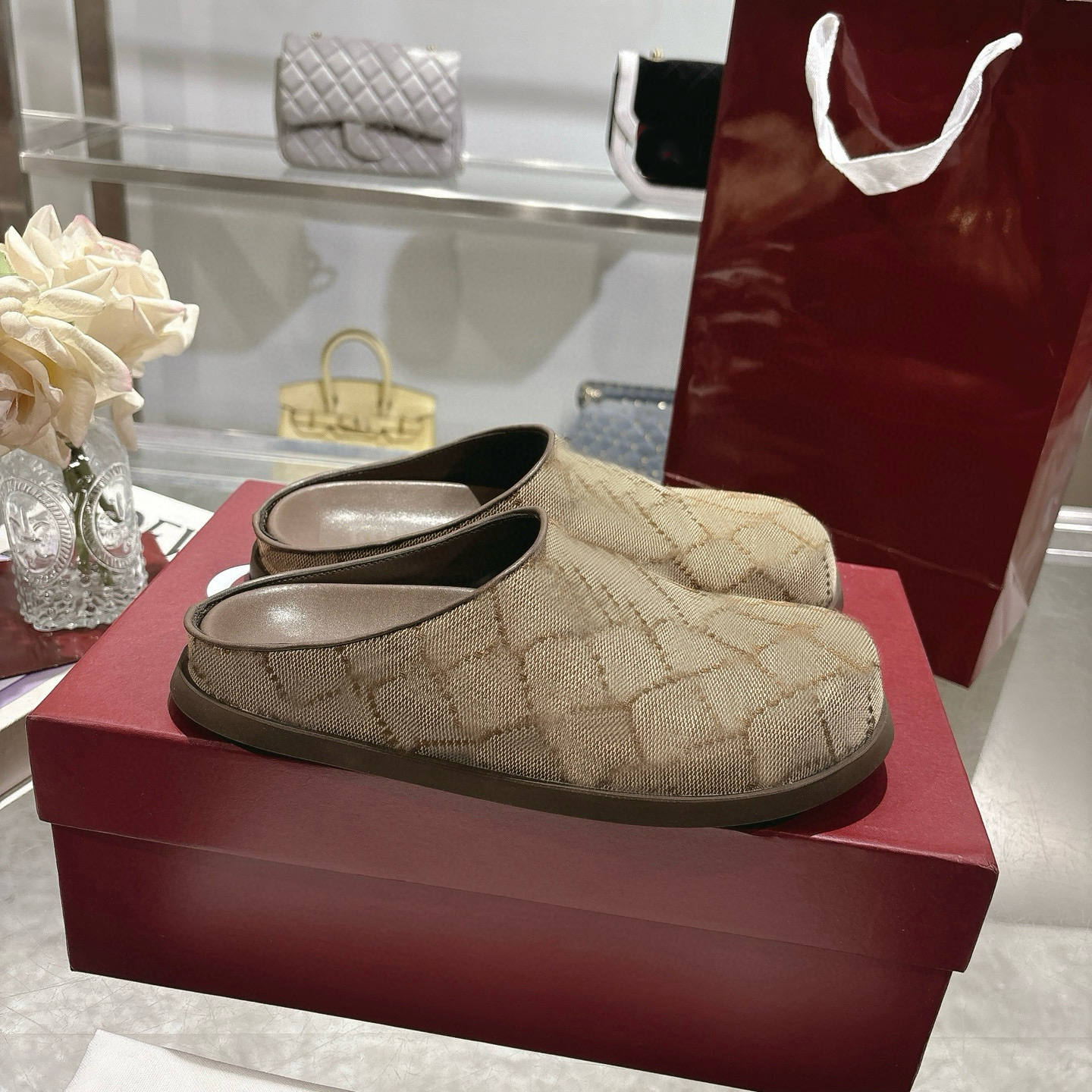 Designer Shoes Lazy Slides luxury Suede Marmont Mule Leather Canvas Platform Slipper Men Women Daily Outfit Mules wool Scuffs Baotou slippers designer bag Size 35-45