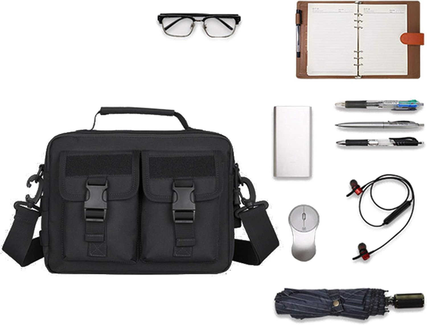Tactical Messenger Bag Multifunction Nylon Shoulder Briefcase Handbags with USB PortW250915