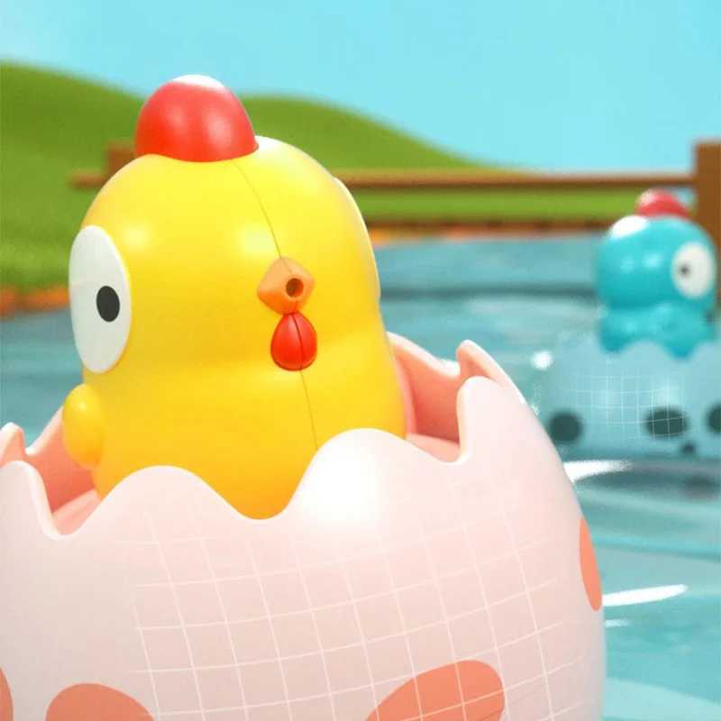 Baby Bathing Toy Kids Cute Dinosaur Duck Penguin Rain Spray Eggs Children Bathroom Water Play Shower Water Toys For Kids Gifts C250915