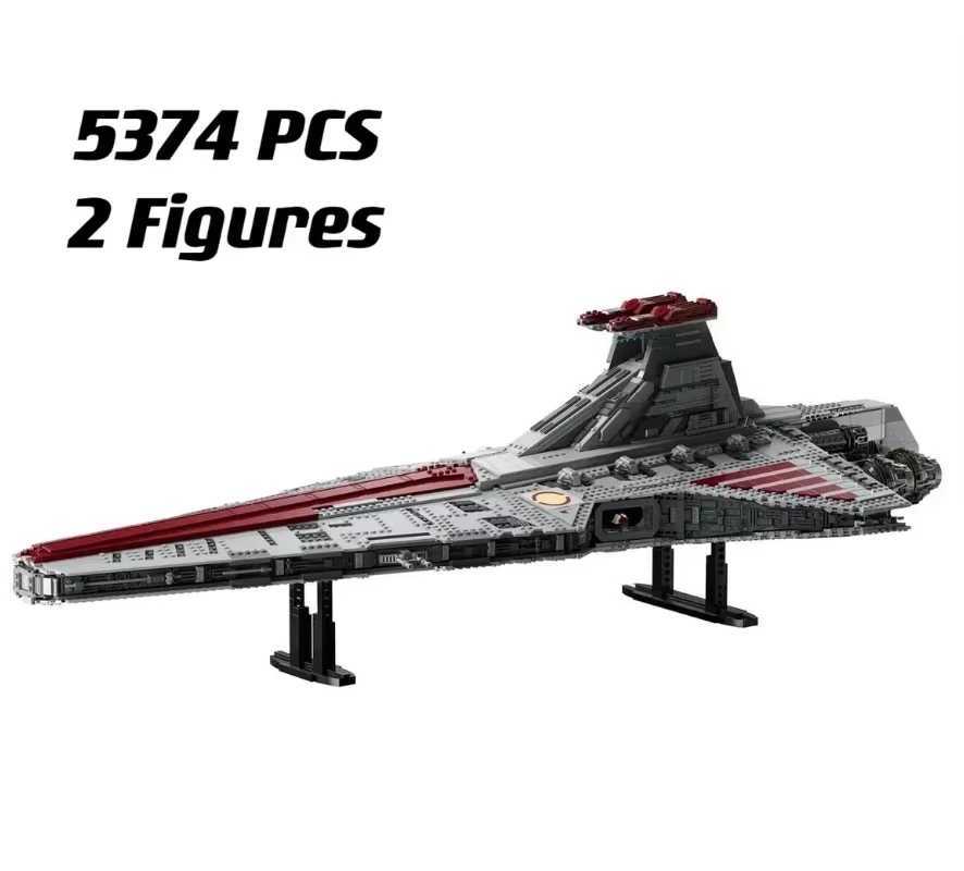 Moc 75367 Venator Class Republic Attacks Cruiser Model Building Set Block Space Toys for Boy Adult Christmas Gifts 5374Pcs Z250915