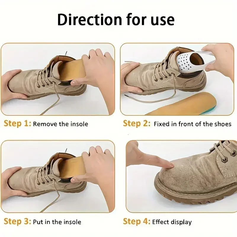 4Pcs Anti Crease Shoe Protector for Sneakers Toe Caps Antiwrinkle Support Shoe Stretcher Extender Sport Shoe Protection250915