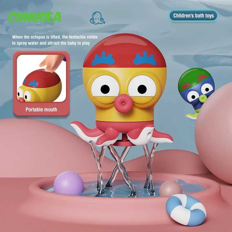 Baby Bath Toys Swimming Octopus Bathroom Soothing Shower Beach Water Play Toy for Baby Gifts for Children 6 12 Months C250915