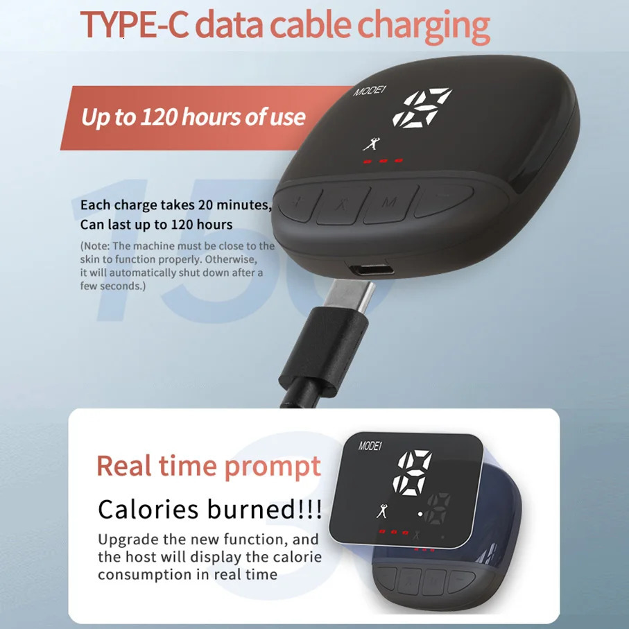 EMS Muscle Stimulator Abdominal Trainer Abs Toner Arm Belly Leg Exercise Workout Lose Weight Fat Burn Home Gym Fitness Equipment 250915