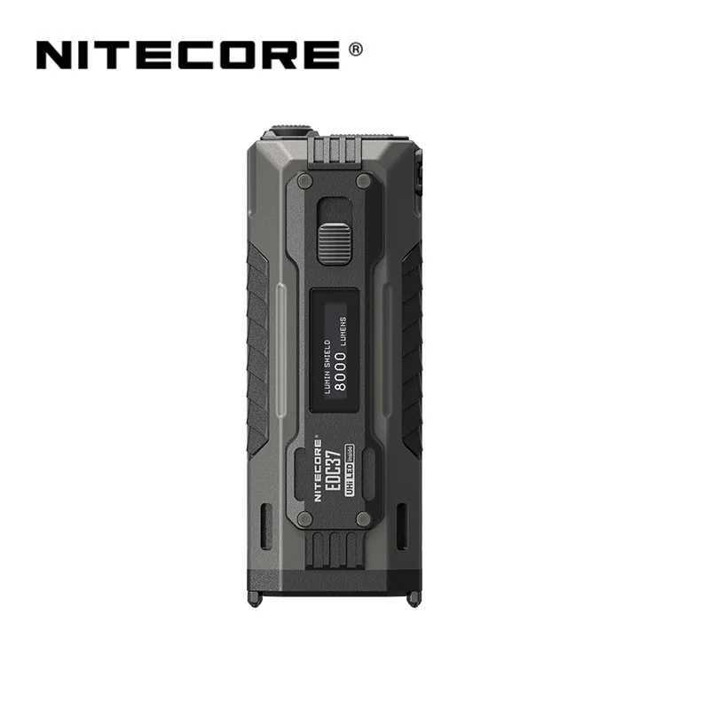 NITECORE EDC37 Flashlights 8000LM USBC Rechargeable Fast Charging Torch Tactical EDC Flashlight Builtin 8000mAh Battery W250915