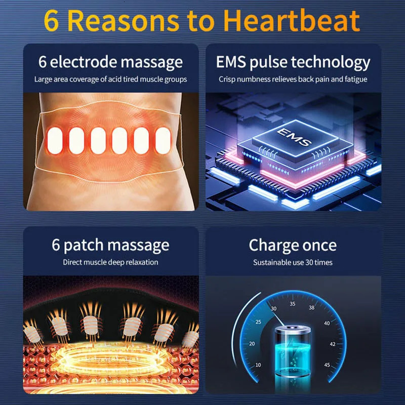 EMS Muscle Stimulator Abdominal Trainer Abs Toner Arm Belly Leg Exercise Workout Lose Weight Fat Burn Home Gym Fitness Equipment 250915