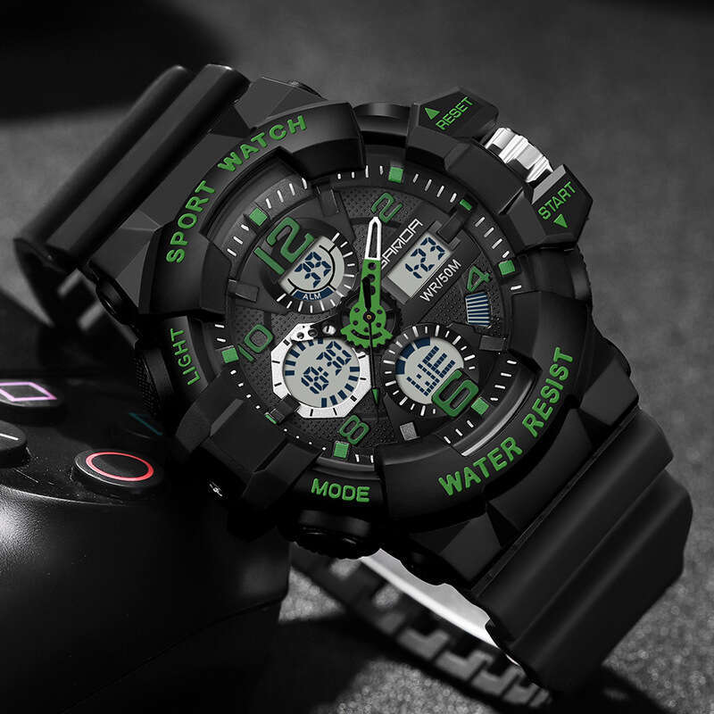 DHwatches New Youth Multifunctional Sports Trendy Korean Version Electronic Watch for Men Personalized Wristwatch