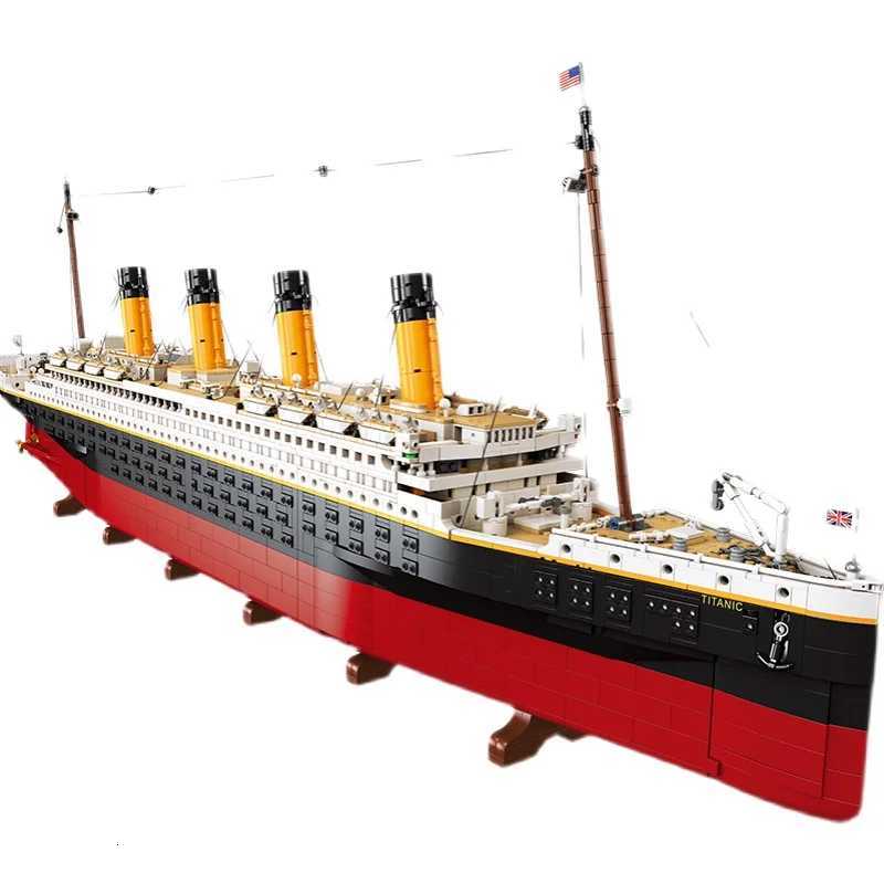 GSF 9090PCS Titanic Giant Cruise Ship Model Ship Building Blocks Adult Difficult Set Assembling Toys Boys and Girls Birthday Z250915