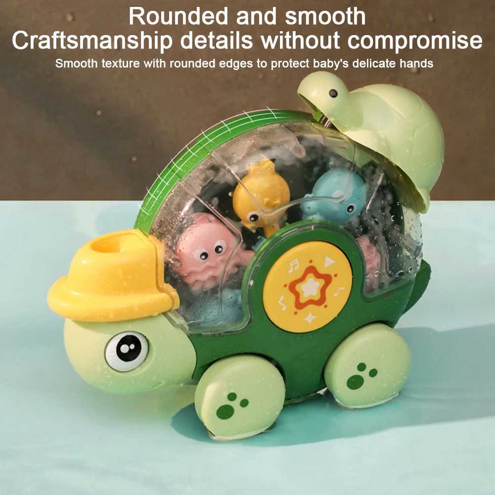 Swimming Turtles Bath Toy with Rolling Eyes Spinning Wheel Swimming Turtle Water Toys for Toddlers 1st Birthday 18M C250915