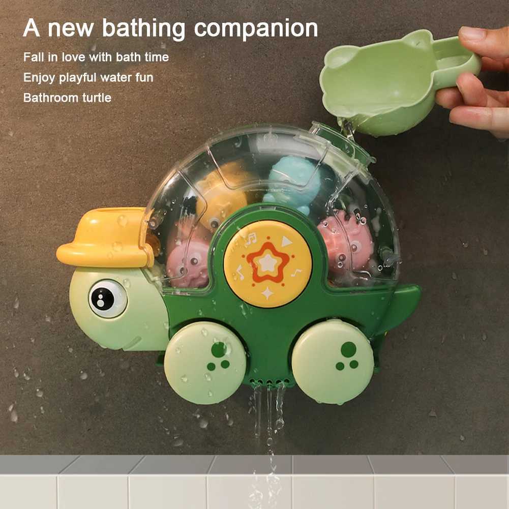 Swimming Turtles Bath Toy with Rolling Eyes Spinning Wheel Swimming Turtle Water Toys for Toddlers 1st Birthday 18M C250915