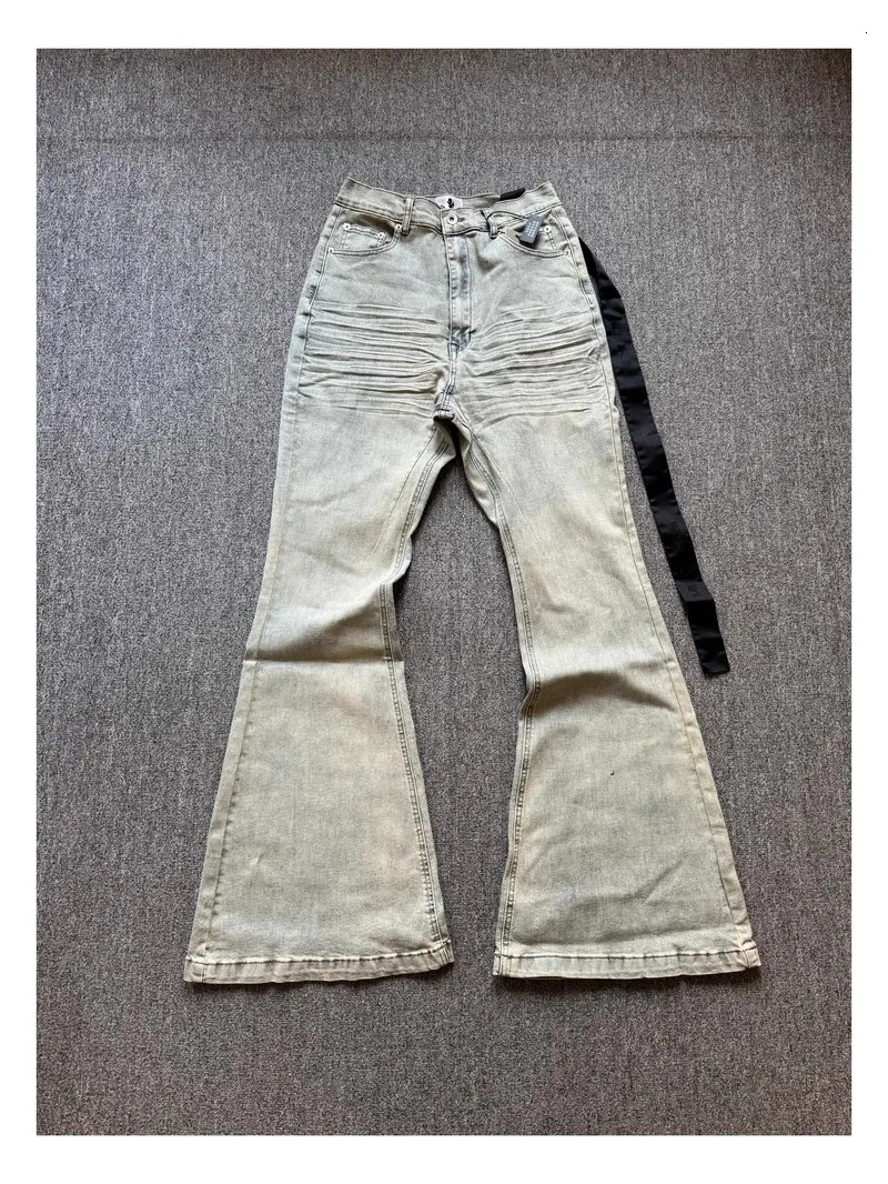 Rick Washed Blue Zipper Pocket Fit slim fit PANT Jeans Cotton Denim Pants Comfort Casual Jeans Size S M L XL B4 250915