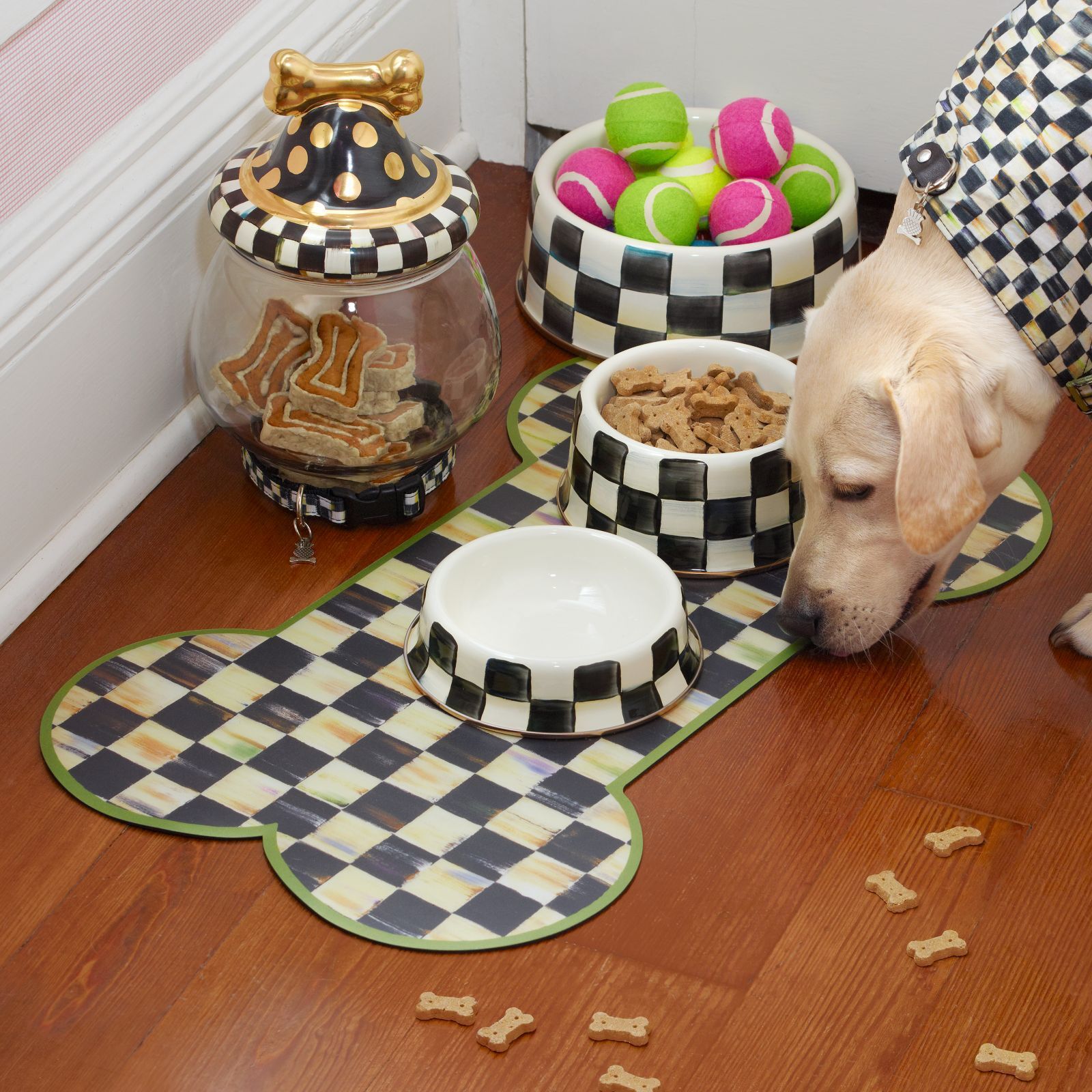 Simple Plaid Placemat Non-Slip Wear-Resistant Cat Four Seasons Pet Universal Dog Cage Foot Mat