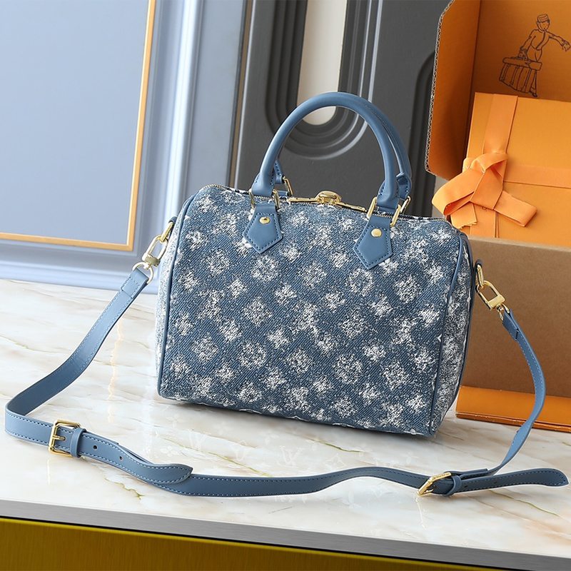 Designer Bag High Quality Fashion Retro Denim Shoulder Handbag Wallet Women's Jeans Fashion Crossbody Boston Pillow Handbag Camera Large Capacity