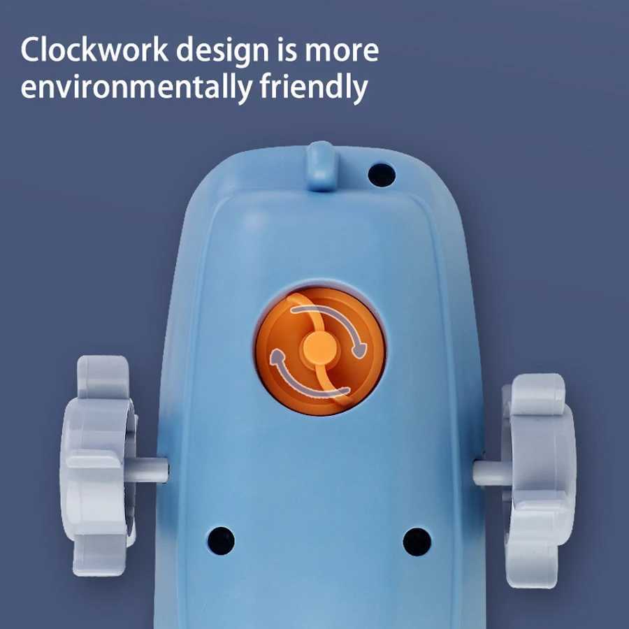 1PC Windup Steamer Bath Toy Funny Windup Steamship Tub Toy Steamboat Water Toy Clockwork Boat Pool Toy For Baby Bath Toys C250915