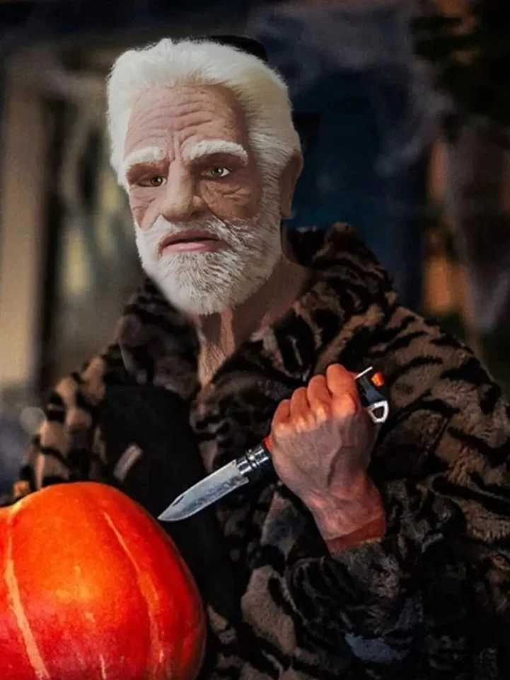 Halloween Old Man Mask Realistic Vicissitudes Simulation Full Face Mask Role Play School Party Gathering Game Head Cover W250915