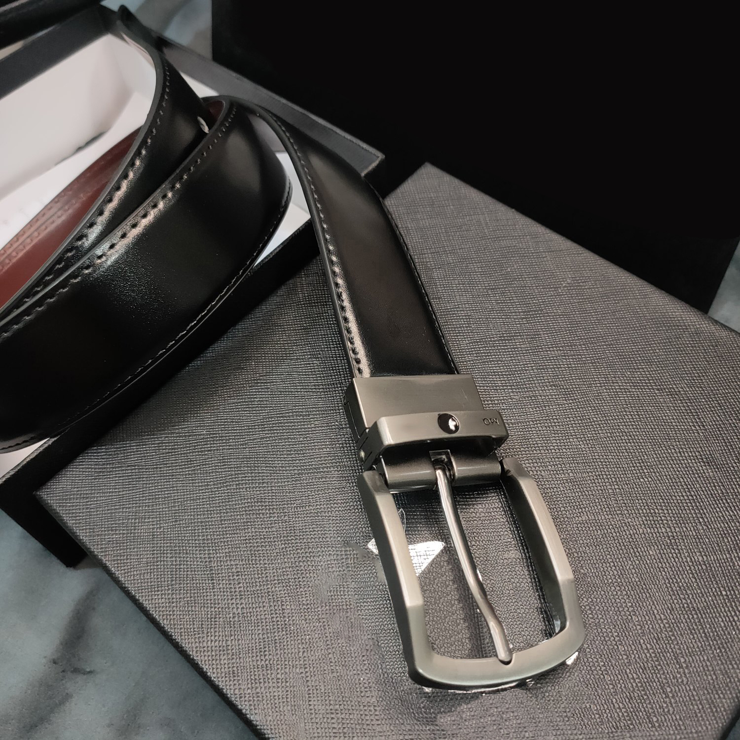 Designer belt luxury men Gentlemanly maturity classic Simple Pin needle Buckle belts gold and silver Grey buckle head casual width 3.5cm size 105-125cm fashion