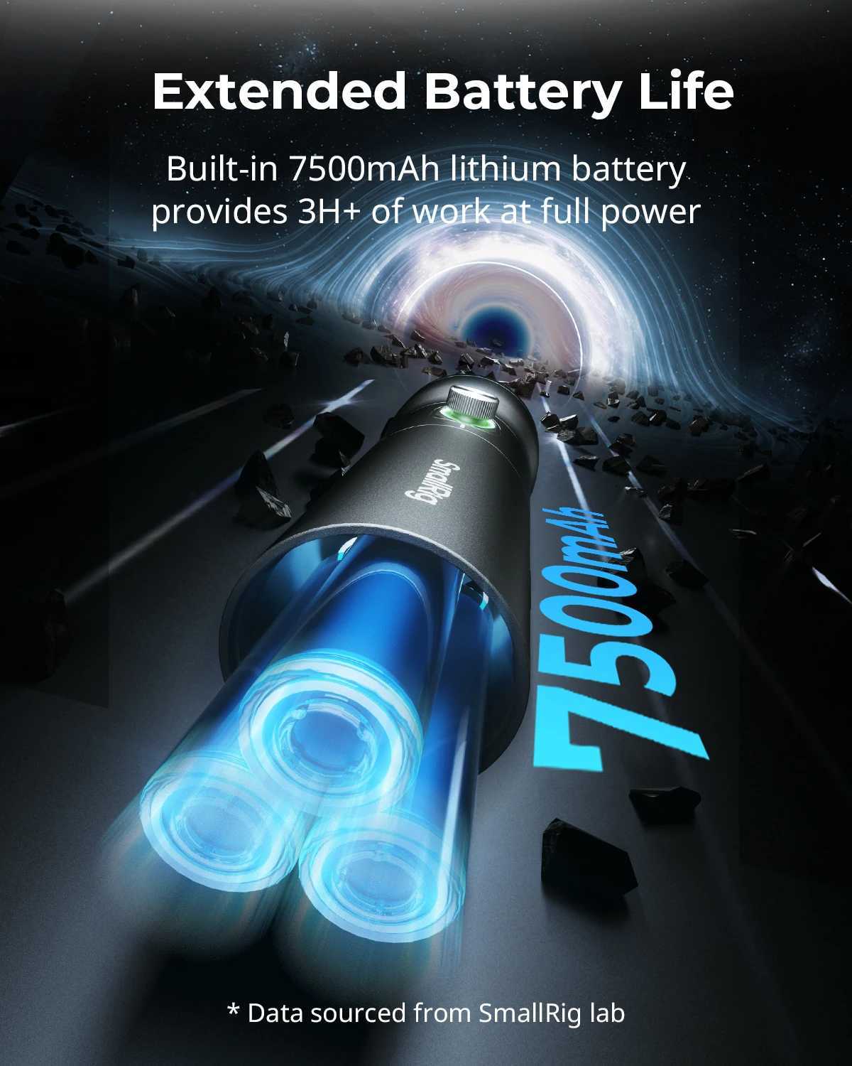 SmallRig RF 10C RGB LED Photography Flashlight 7500mAh 4 Color Fill Ambient Light w 20 Patterned Light Filters Video Light 4634 C250915