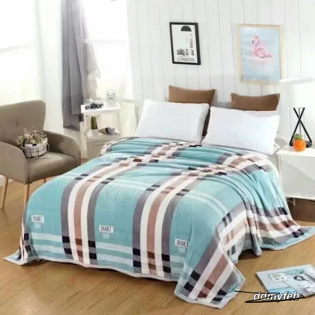 Fleece Air Conditioning Children's Lunch Break Thickened Coral Veet Gift Throw Blanket ddmyFeb