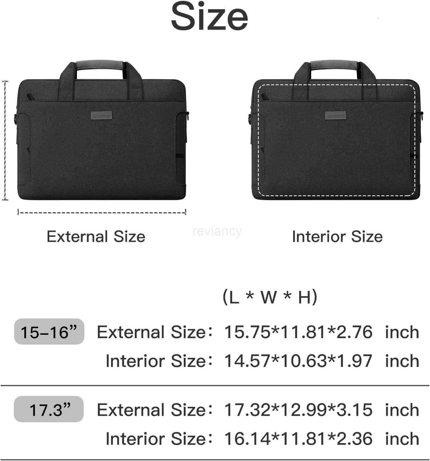 Laptop Shoulder Bag 1313314151541561617318 Inch LaptopTablet WaterRepellent Fabric Business for Men Women 1516 inch BlackW250914