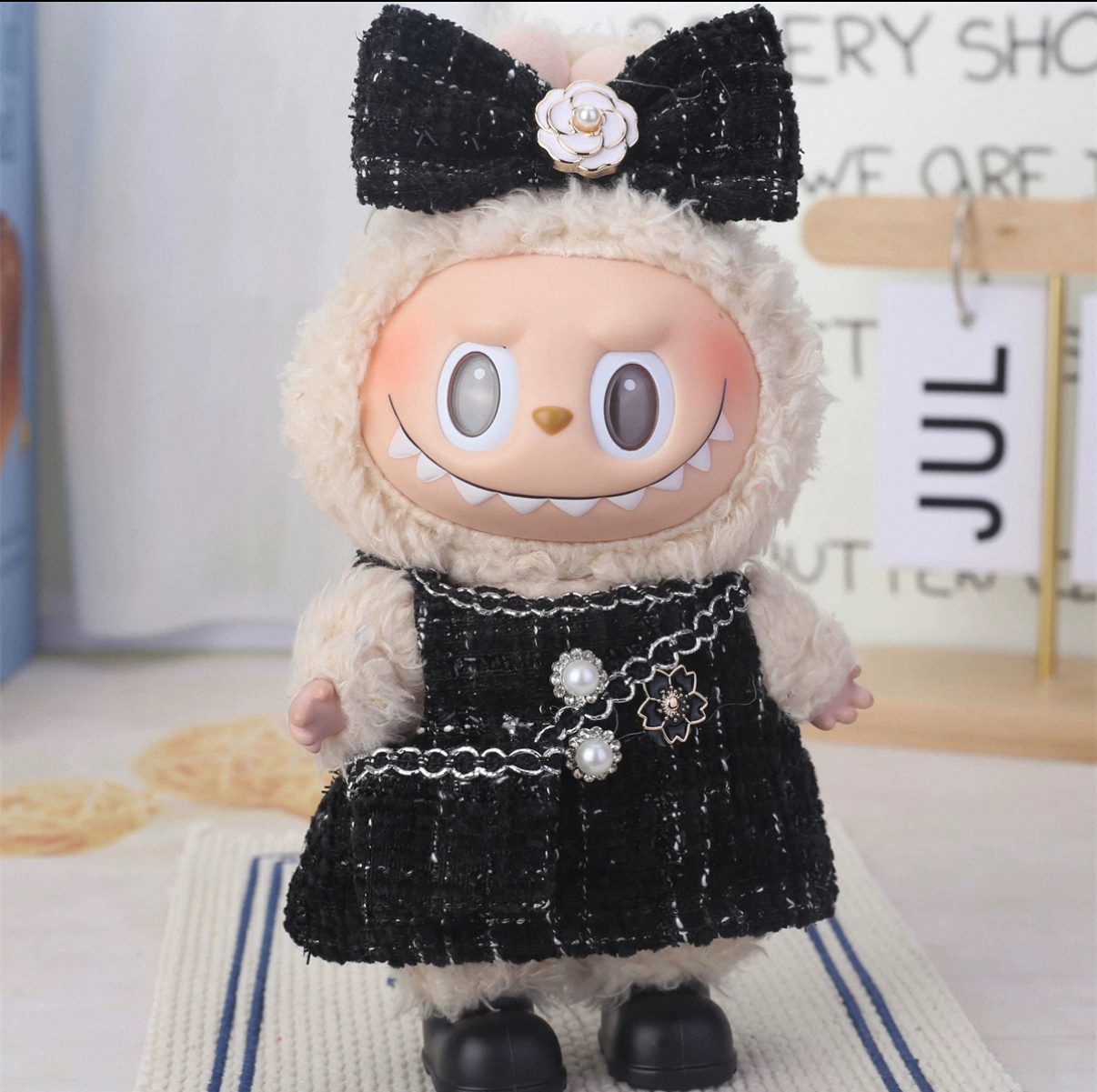 17cm Doll's Adorable Dress - up Casual Outfit Set: Skirt and Clothing for Plush Dolls