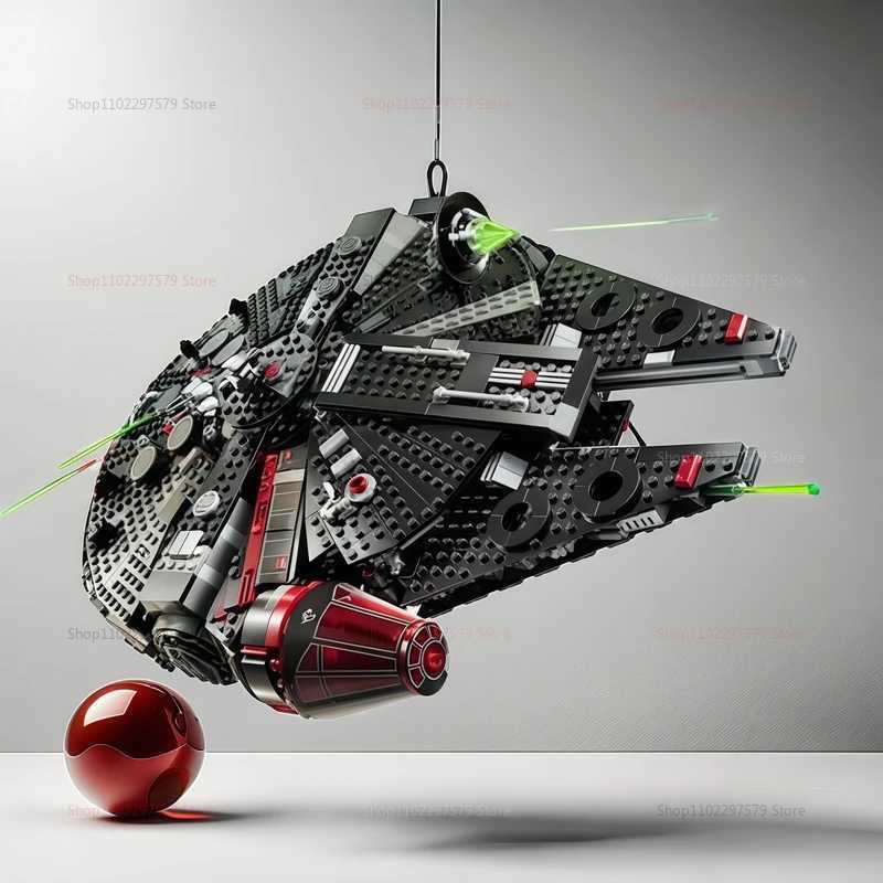 2025 NEW 1579PCS 75389 Star Battle Rebuilding Milky Way The Dark Falcon Millennium Falcon DIY Model Building Block Birthday Gift Z250915