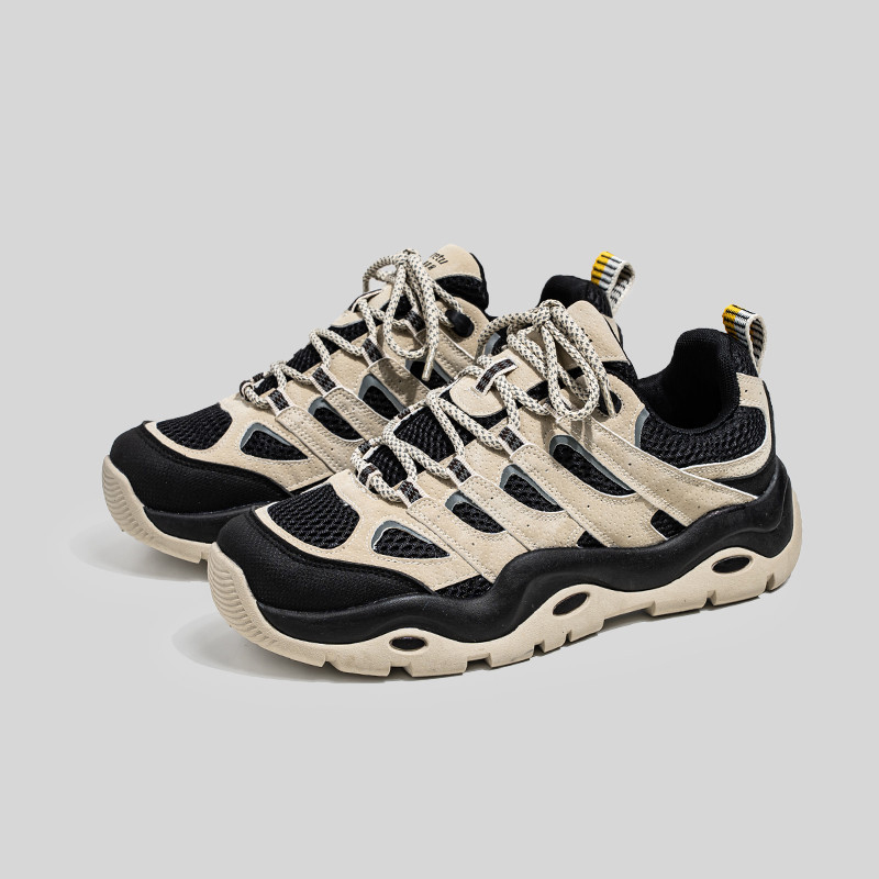 Free shipping deisgner shoes for mens running shoes black beige New fashionable versatile outdoor casual sports shoes