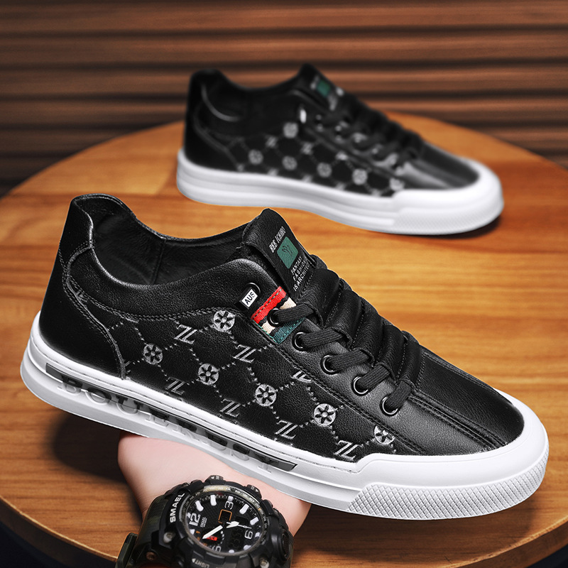 free shipping Fashionable casual board shoes trendy all season versatile men's shoes one foot lazy shoes breathable white shoes Sneakers