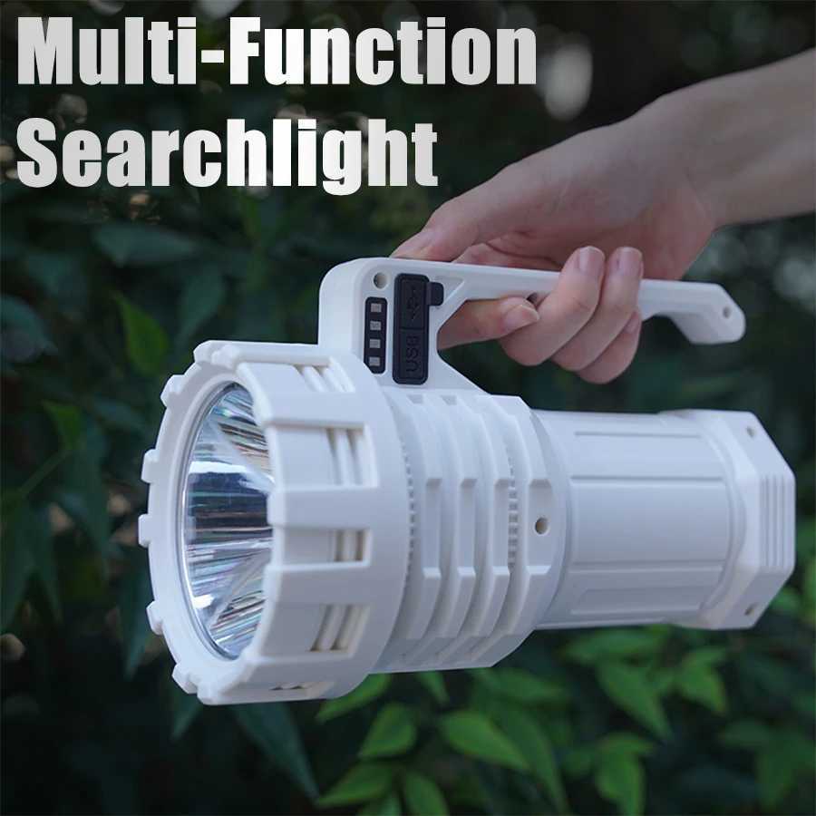 Rechargeable High Power Led Flashlights Ultra Long Lighting Distance Lamp Searchlight Bright Powerful Lantern Torches C250915