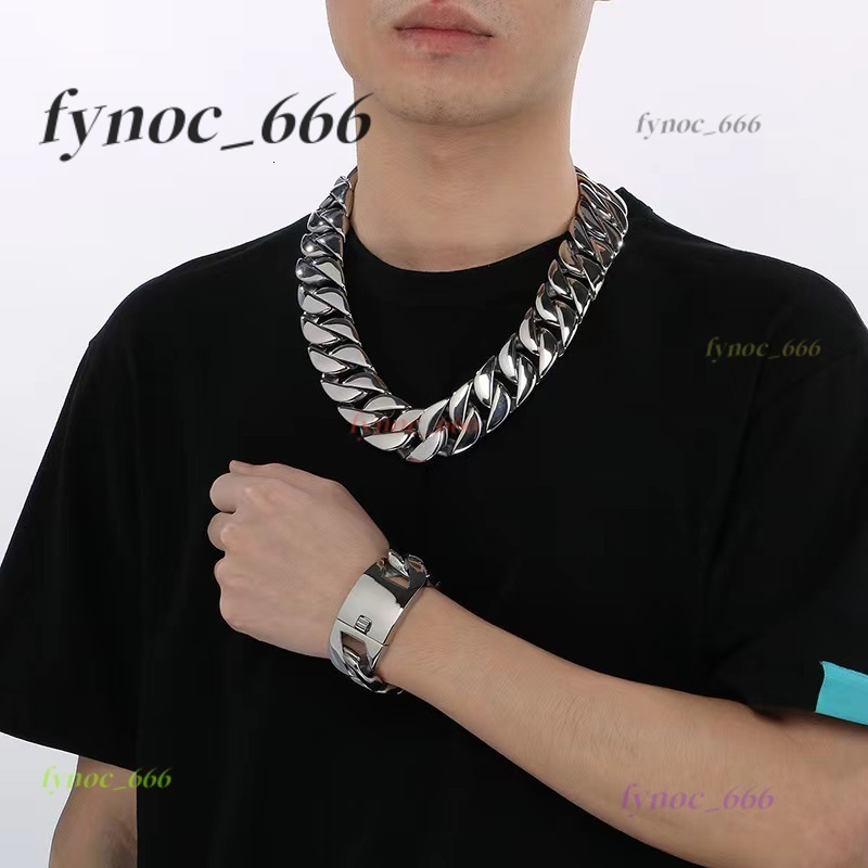 Mens 31mm Large Heavy Polished Gold Plated Stainless Steel Chunky Cuban Curb Chain Link Necklace with Moissanite for Anniversary