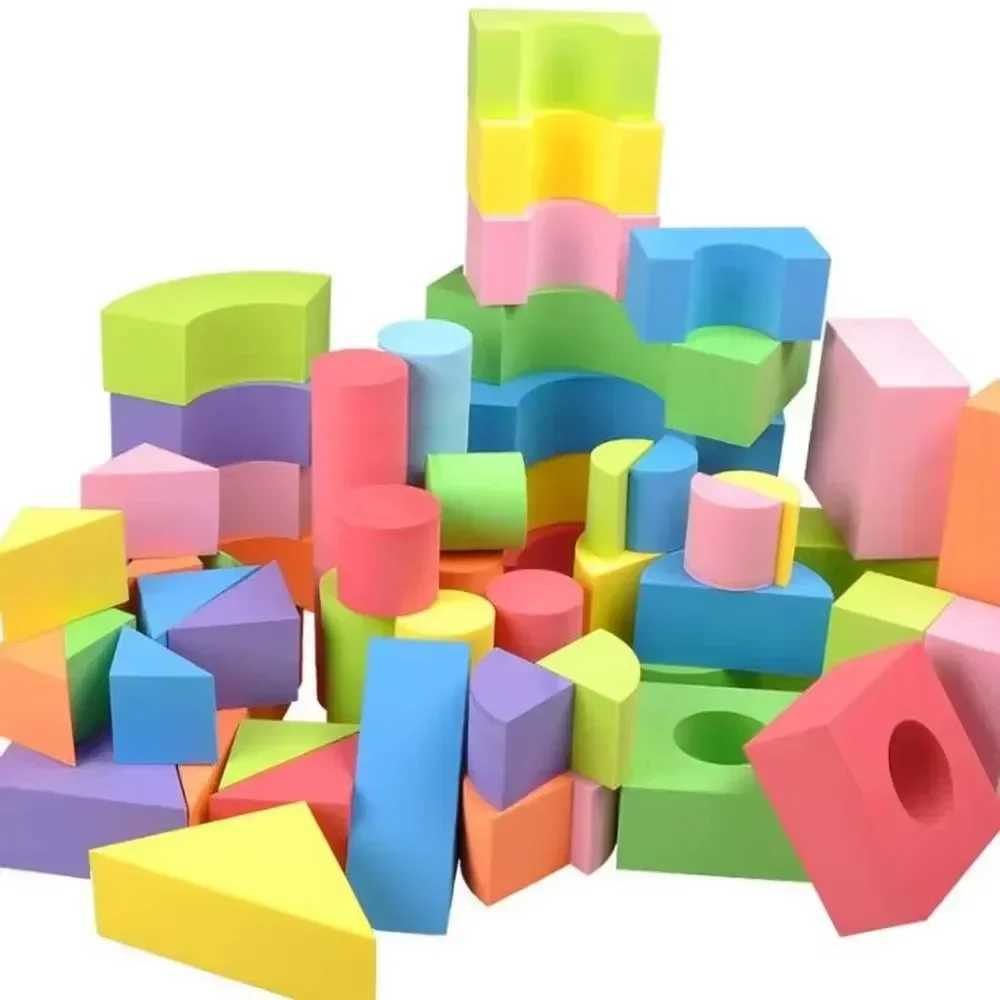 50Pcs EVA Large Safe Building Blocks Big Foam Colorful Construction Toys Kids Learning Educational Toy EVA Construction Set 2025 C250916