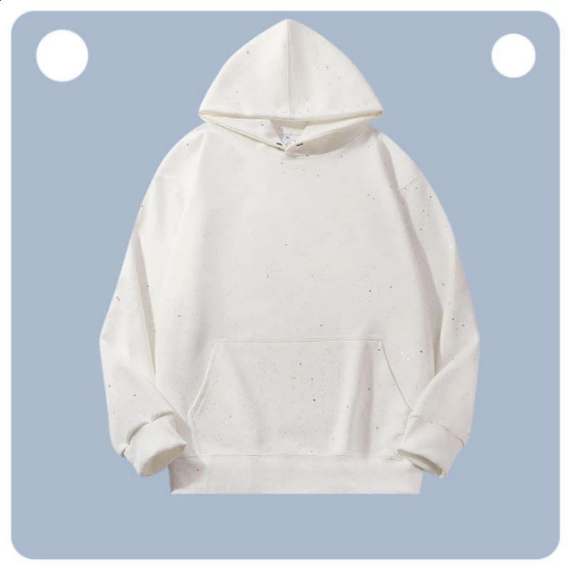 Unisex Glitter Hoodie Cotton Oversized Streetwear Pullover Sweatshirt Top Quality Casual Sparkle Hooded Jumper 250915