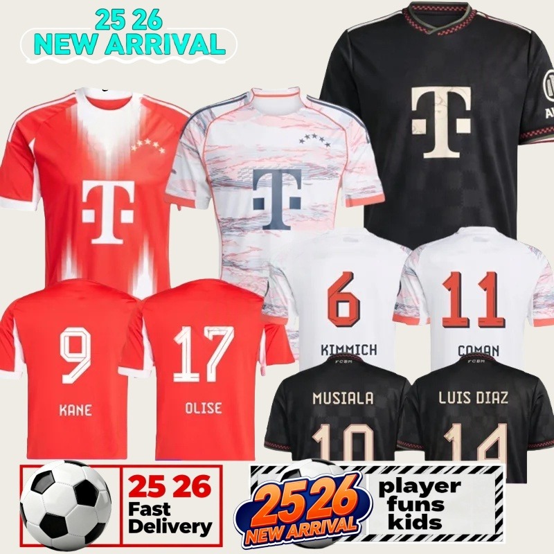 25 26 trikot bayerns MUNICH Soccer Jerseys Muller Special KANE Luis Diaz MUSIALA KIMMICH Sane de Ligt J. Davies Coman Gnabry 2025 football Shirt Men Kids kit