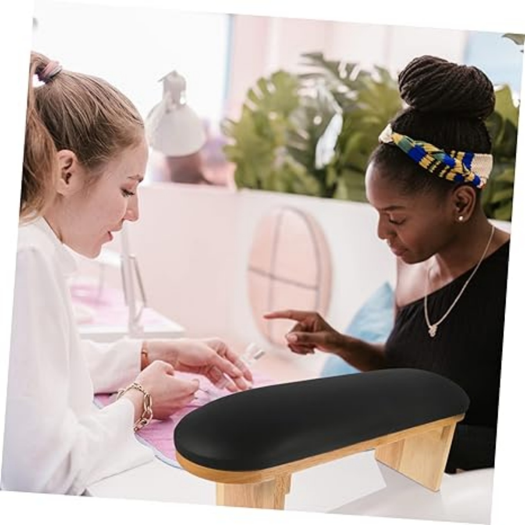 Ergonomic Nail Art Hand Pillow, Manicure Arm Rest Cushion, Comfortable Soft Sponge for Salon and Home Use