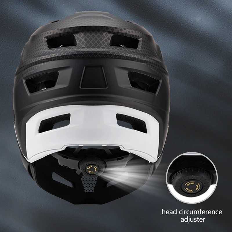 Eastinear High Quality Mountain OffRoad Bike Helmet 2in1 Full Face Detachable Outdoor Adult Men and Women MTB Cycling Helmet J250916