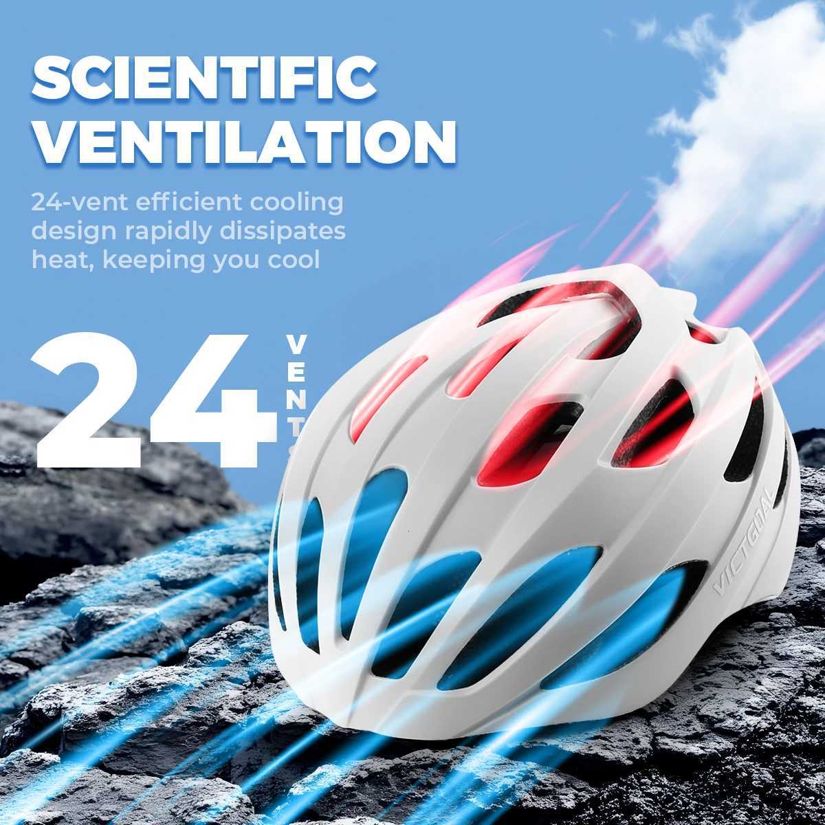 VICTGOAL Lightweight Bicycle Helmets for Men Women Breathable Bike Helmet MTB Road Scooter Safety Caps Adult Cycling Accessories J250916