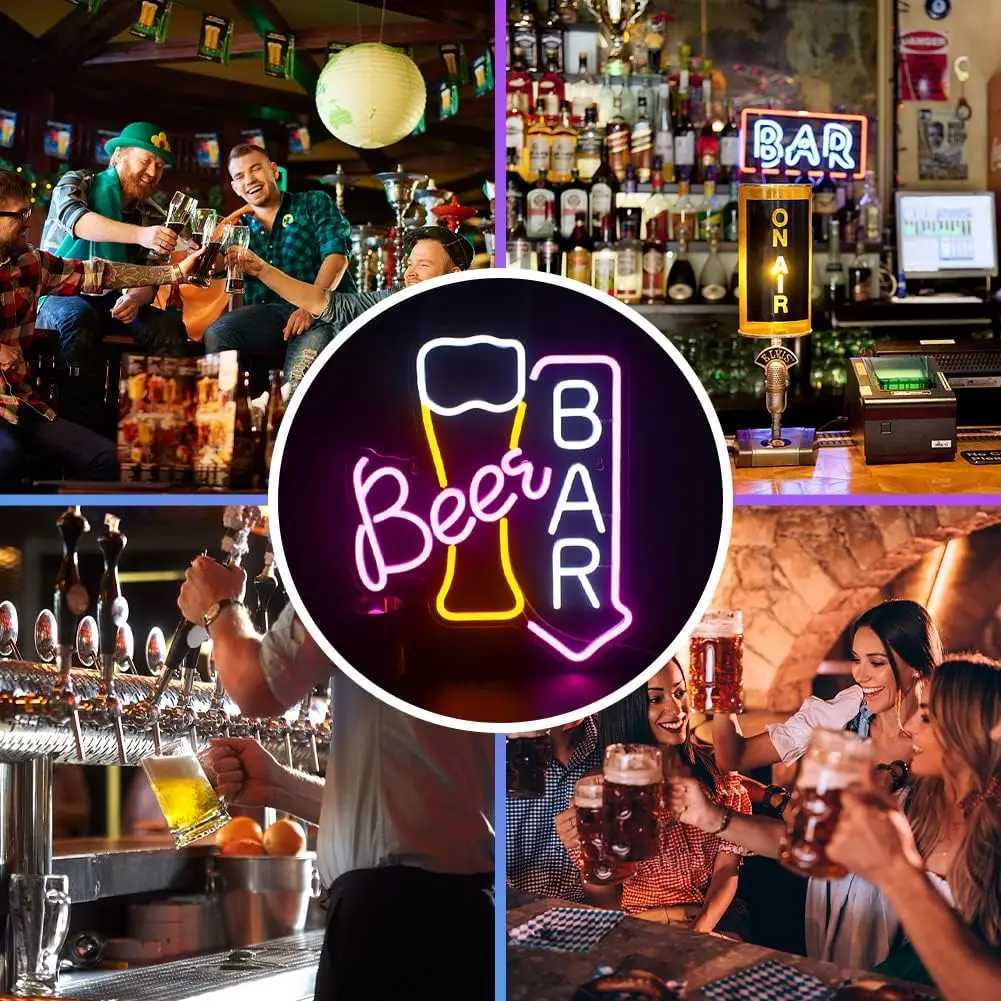 1 beer bar neon sign LED neon light home bar restaurant mens cave coffee shop small bar club party decoration gift Y250916