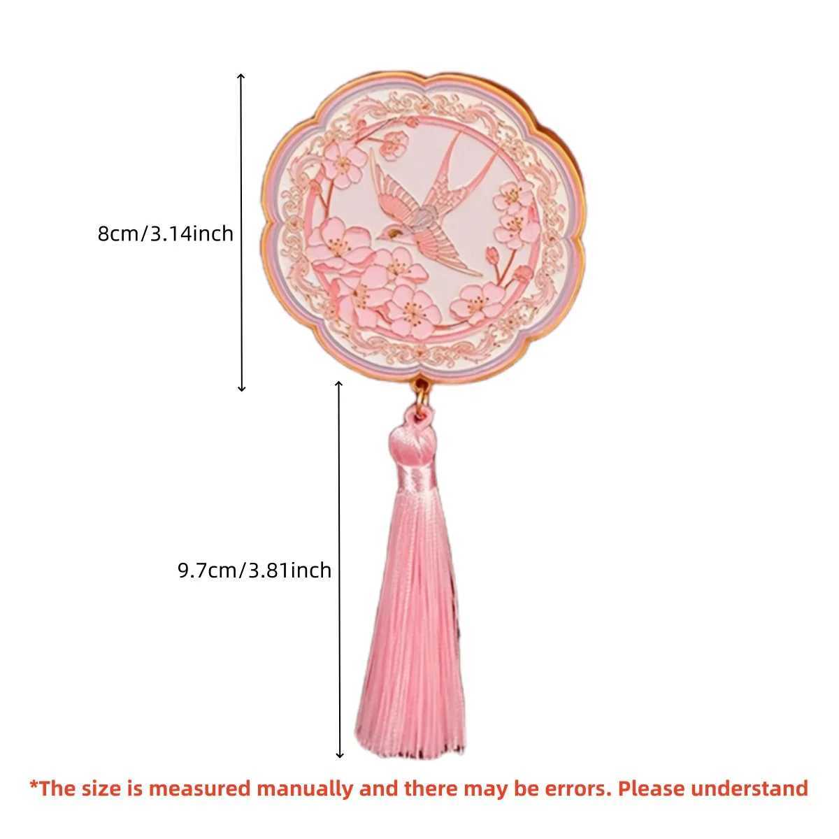 Handheld Makeup Mirror for Women Creative Chinese Style Tassel Mirror Luxurious Gift Box Holiday Gift for Women Makeup Mirror C250916