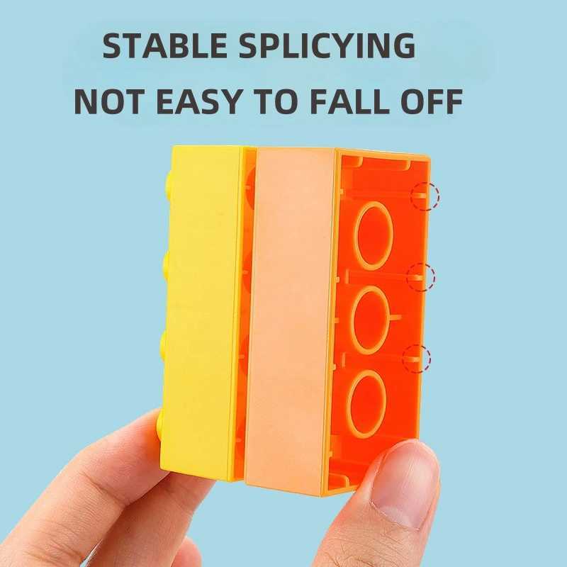 80PCS creative building blocks set of colorful classic basic silver brick DIY toys for baby Christmas gifts C250916