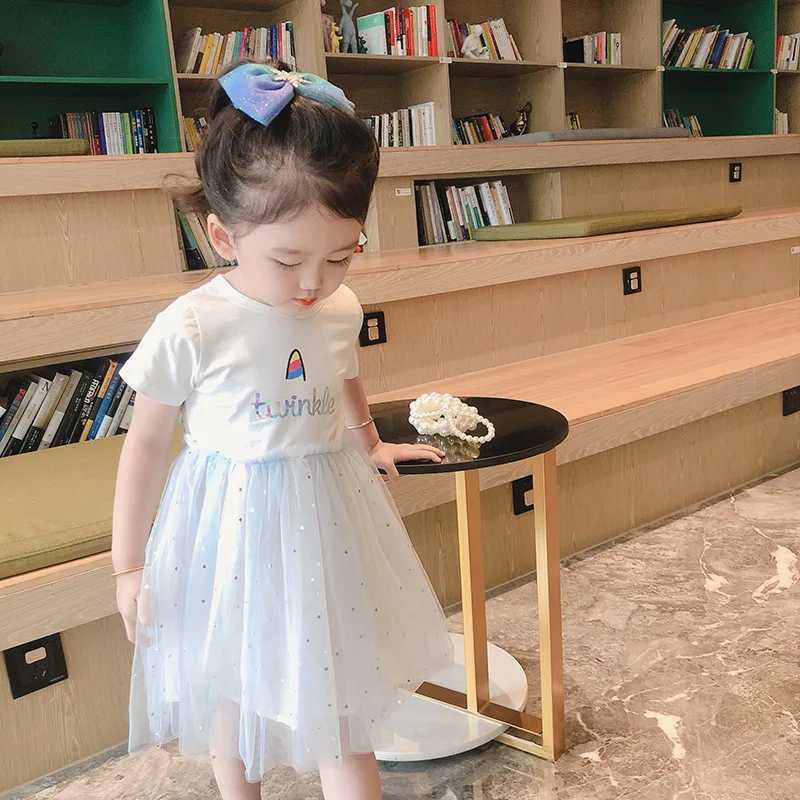 New Childrens Dresses Summer Thin Baby ShortSleeved Yankee Princess Dresses Girls Sarong Girls Skirt Girls Summer Dresses C250916