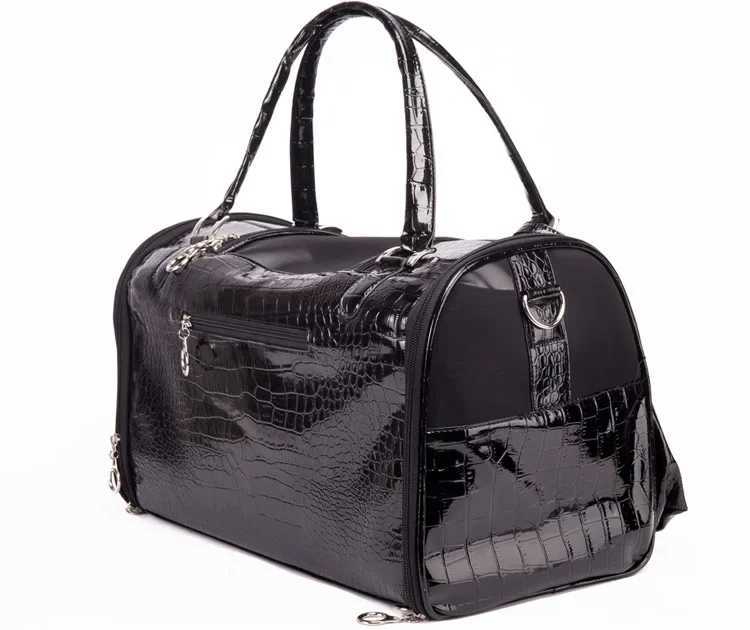 Portable Outdoor Pet Cat Dog Carrier Bag with Purse Leather Travel Small Dog Chihuahua Teddy Carrying Bag Handbag L250916