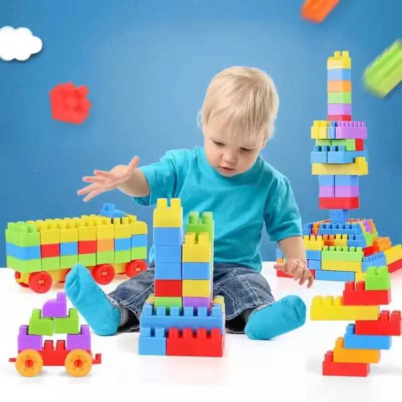 100130pcs childrens assembled stacking toyslarge particles of building blockschildrens early education educational toys C250916