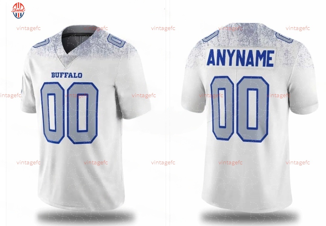 Custom Josh 17 Allen 2025 Rivalries Football Jersey Joey Bosa Gabriel Davis Miller James Terrel Bernard Rasul Douglas Dawkins Cook III Competitive ver